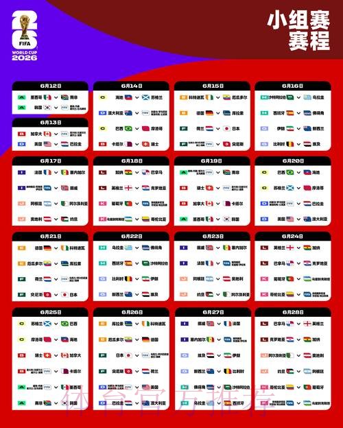 2026世界杯完整赛程及详细介绍